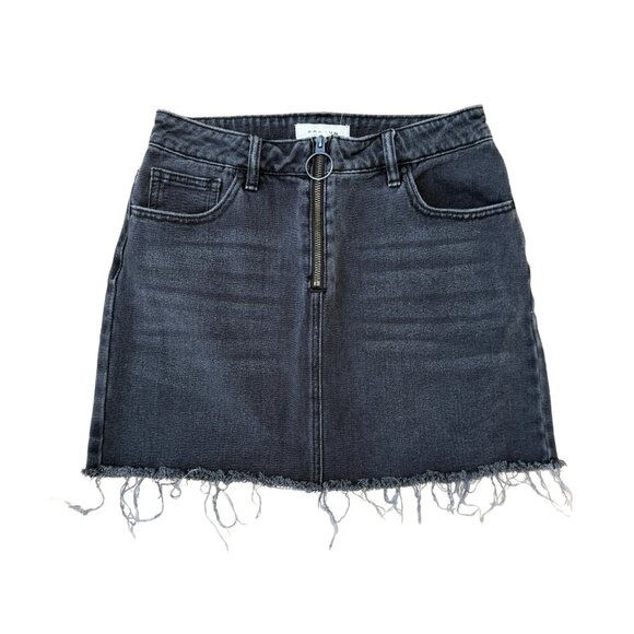 Pacific Sunwear Y2K Women’s Gray Denim Skirt - Size 26 - Picture 1 of 4